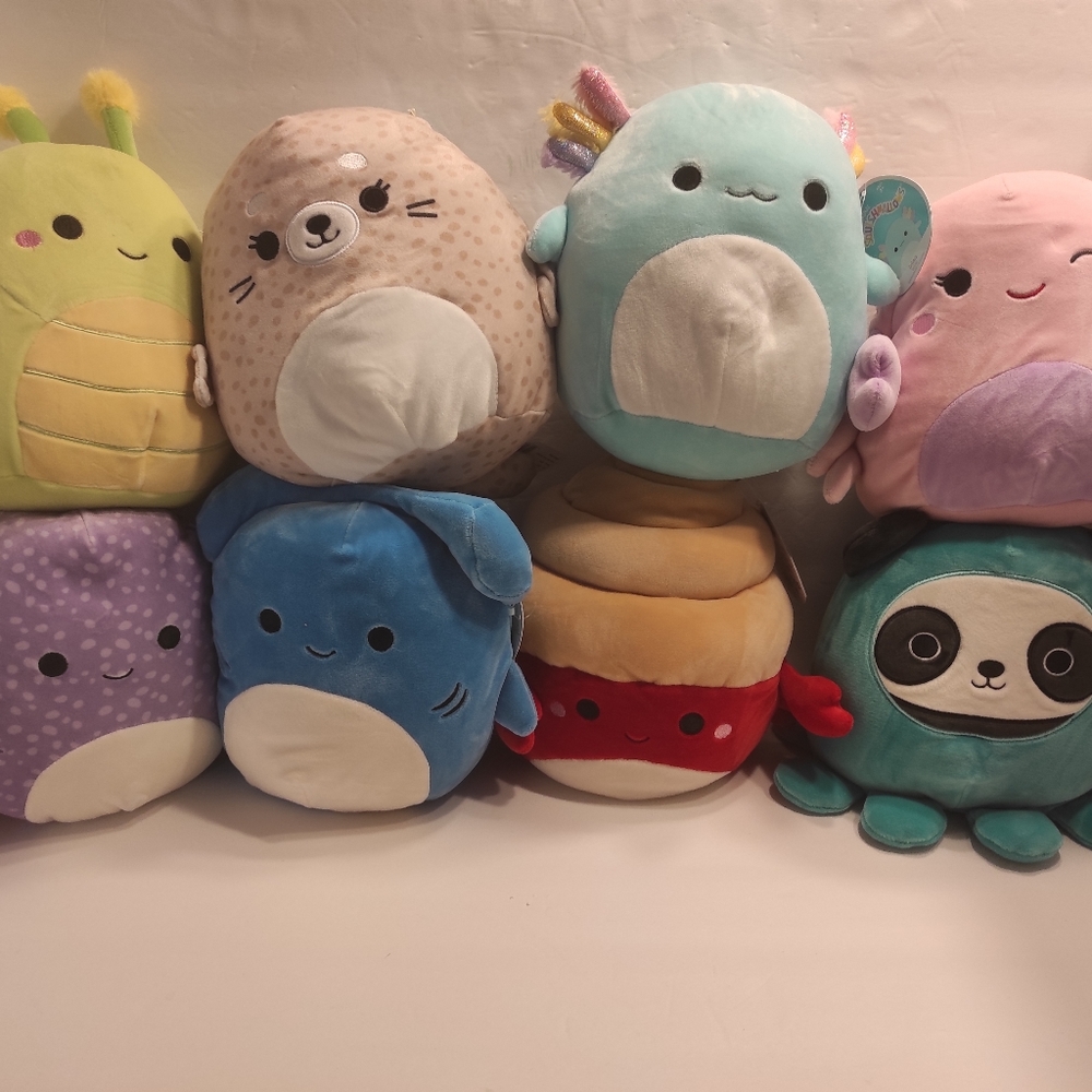 8 inch squishmallows summer set